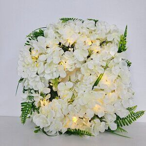 Light up floral wreath
